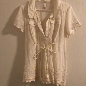 Free people top with delicate detail